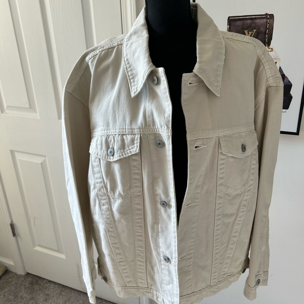 Women's Khaki denim American Eagle jacket NWT